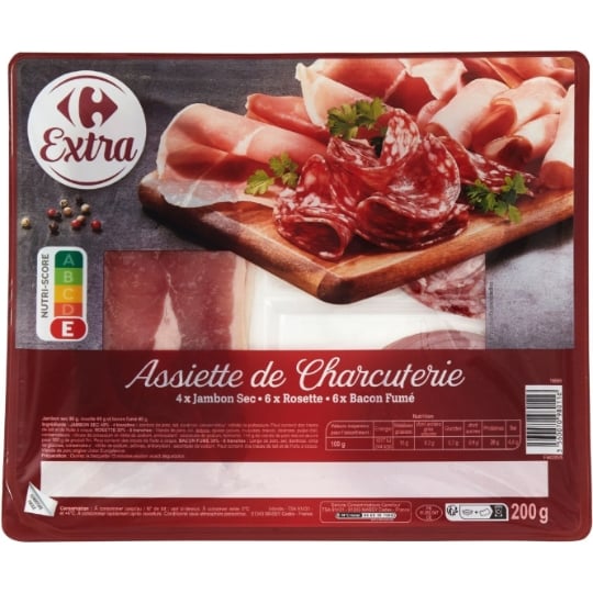 Plateau de charcuterie assortiment CARREFOUR