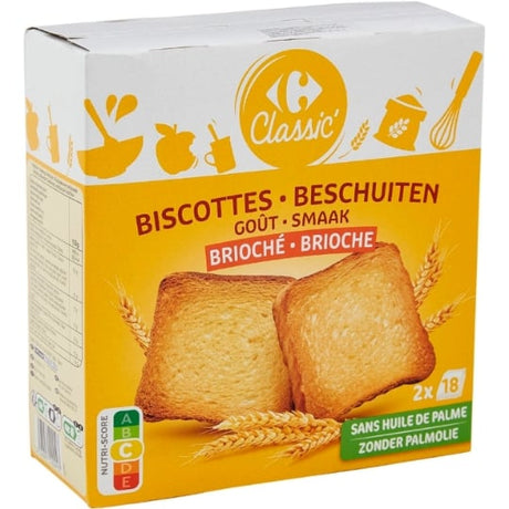 Biscottes goût brioché CARREFOUR CLASSIC