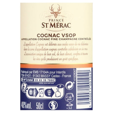 Cognac fine champagne PRINCE ST MERAC