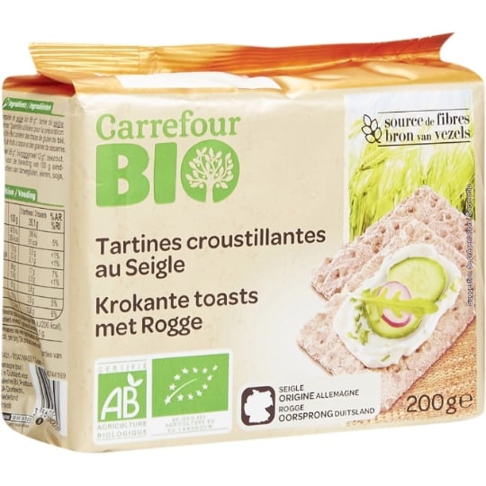 Tartines au seigle Bio CARREFOUR BIO