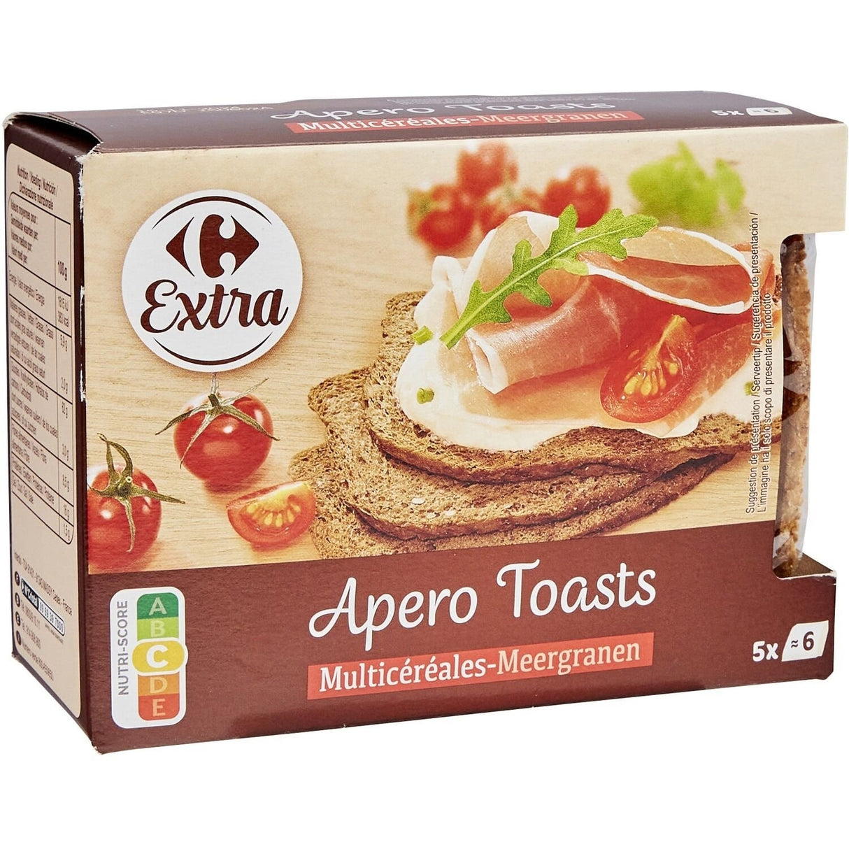 CARREFOUR Toast Apéritif Multicéréales 100 g