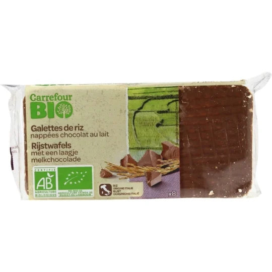 CARREFOUR BIO Galettes de Riz au Chocolat au Lait 90 g