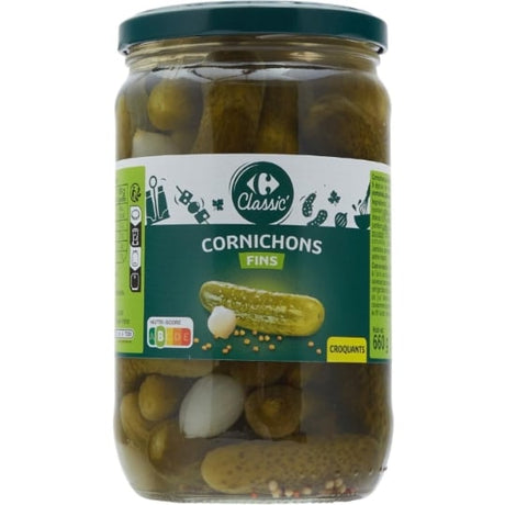 Cornichons fins CARREFOUR CLASSIC