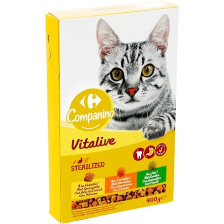 Croquettes pour chat stérilisé volaille Carrefour Companino