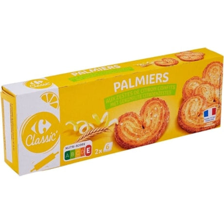 Biscuits palmiers citron CARREFOUR CLASSIC