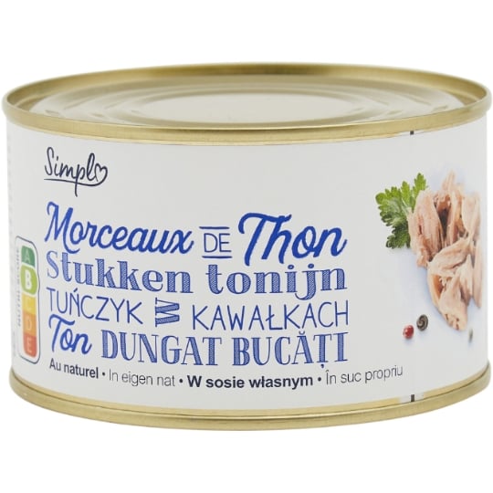 Thon morceaux listao au naturel