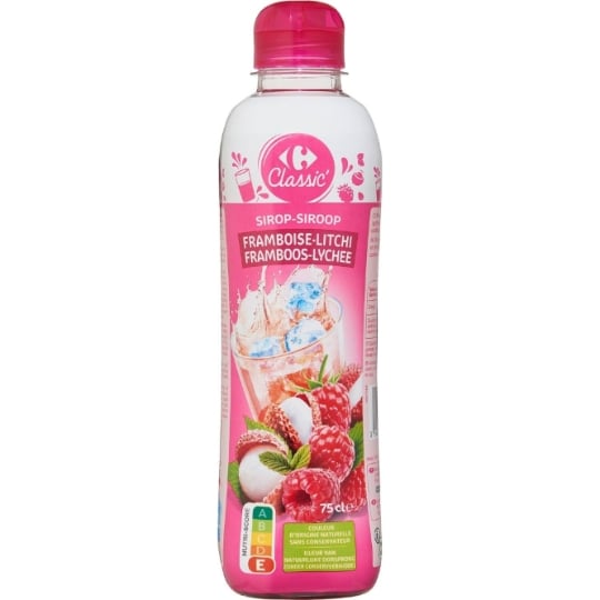 Sirop framboise litchi CARREFOUR CLASSIC