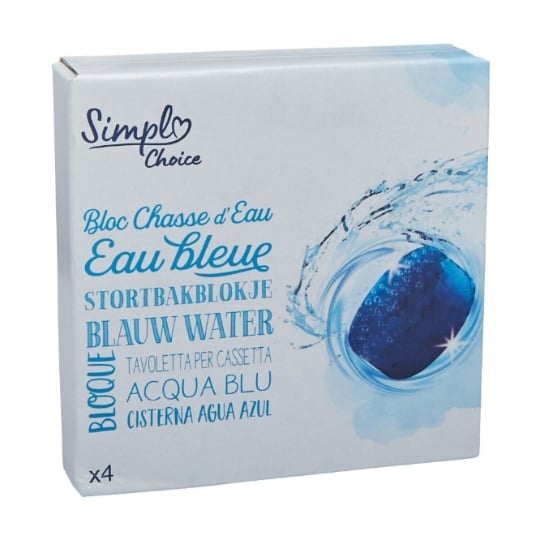 Bloc chasse d'eau Eau Bleue SIMPL