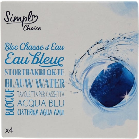 Bloc chasse d'eau Eau Bleue SIMPL