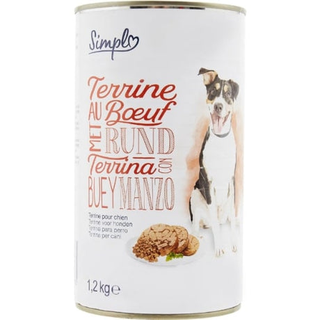 Pâtée pour chien Adulte medium au bœuf SIMPL