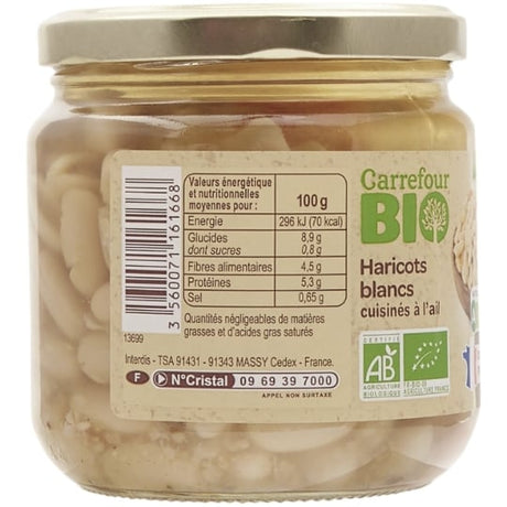 Haricots blancs cuisinés Bio CARREFOUR BIO