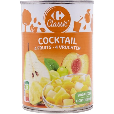 Fruits au sirop Cocktail 4 fruits CARREFOUR CLASSIC