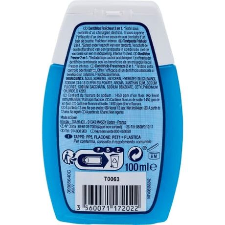 Dentifrice 2 en 1 fraîcheur intense CARREFOUR SOFT