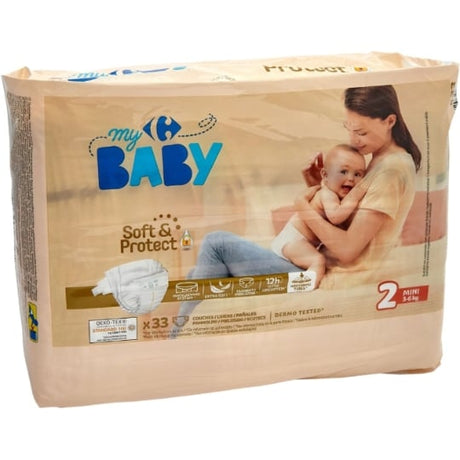 Couches bébé taille 2 : 3-6 Kg CARREFOUR BABY