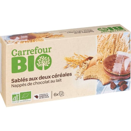 Biscuits bio sablés céréales chocolat CARREFOUR BIO