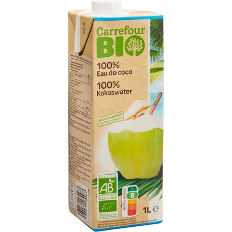 Eau de coco sans sucres ajoutés Bio CARREFOUR BIO