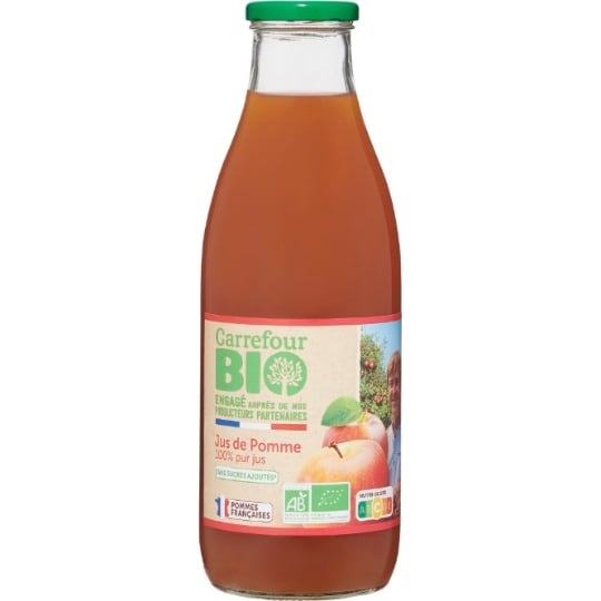 Jus de pomme 100% pur jus Bio CARREFOUR BIO