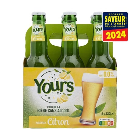 Bière Sans Alcool saveur Citron 0,0% YOURS