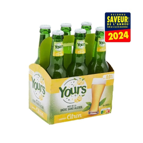 Bière Sans Alcool saveur Citron 0,0% YOURS