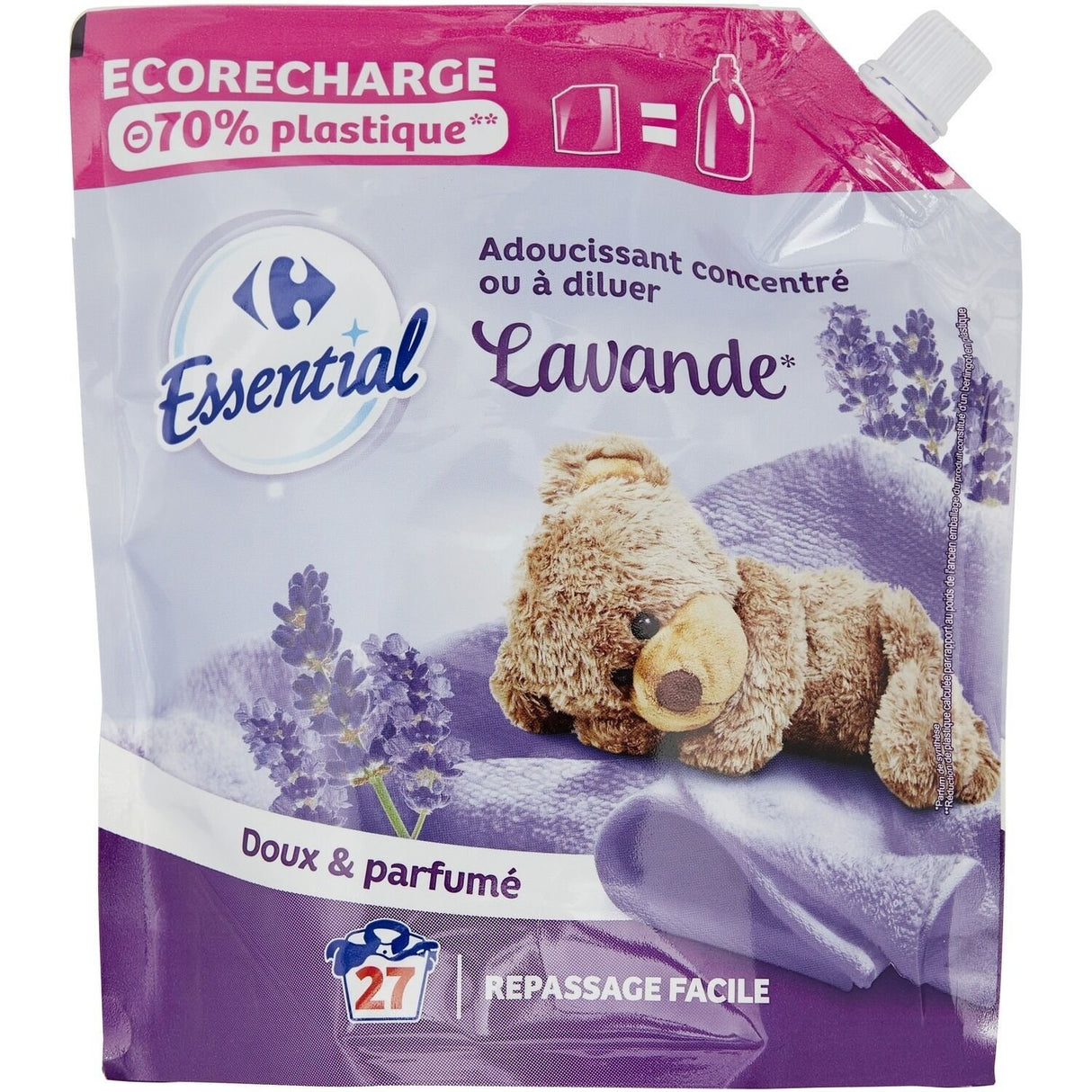 CARREFOUR Adoucissant Concentré Lavande 3x200 ml