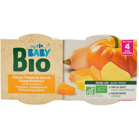 Plat bébé potiron courge dès 4 mois Bio CARREFOUR BABY