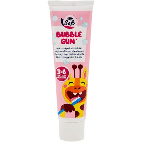 Dentifrice Enfant Bubble Gum 3-6 ans CARREFOUR SOFT