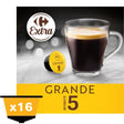 Café capsules Compatibles Dolce Gusto intensité CARREFOUR EXTRA