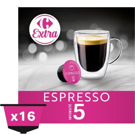 Café capsules Espresso CARREFOUR EXTRA