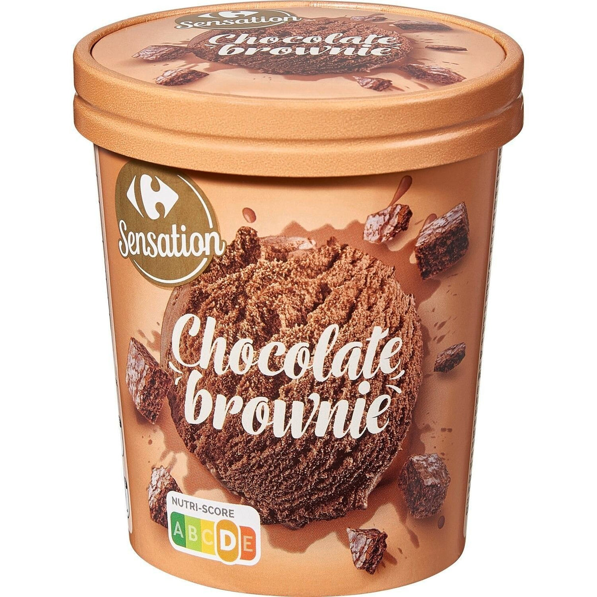 CARREFOUR Crème Glacée Chocolat Brownie 415g