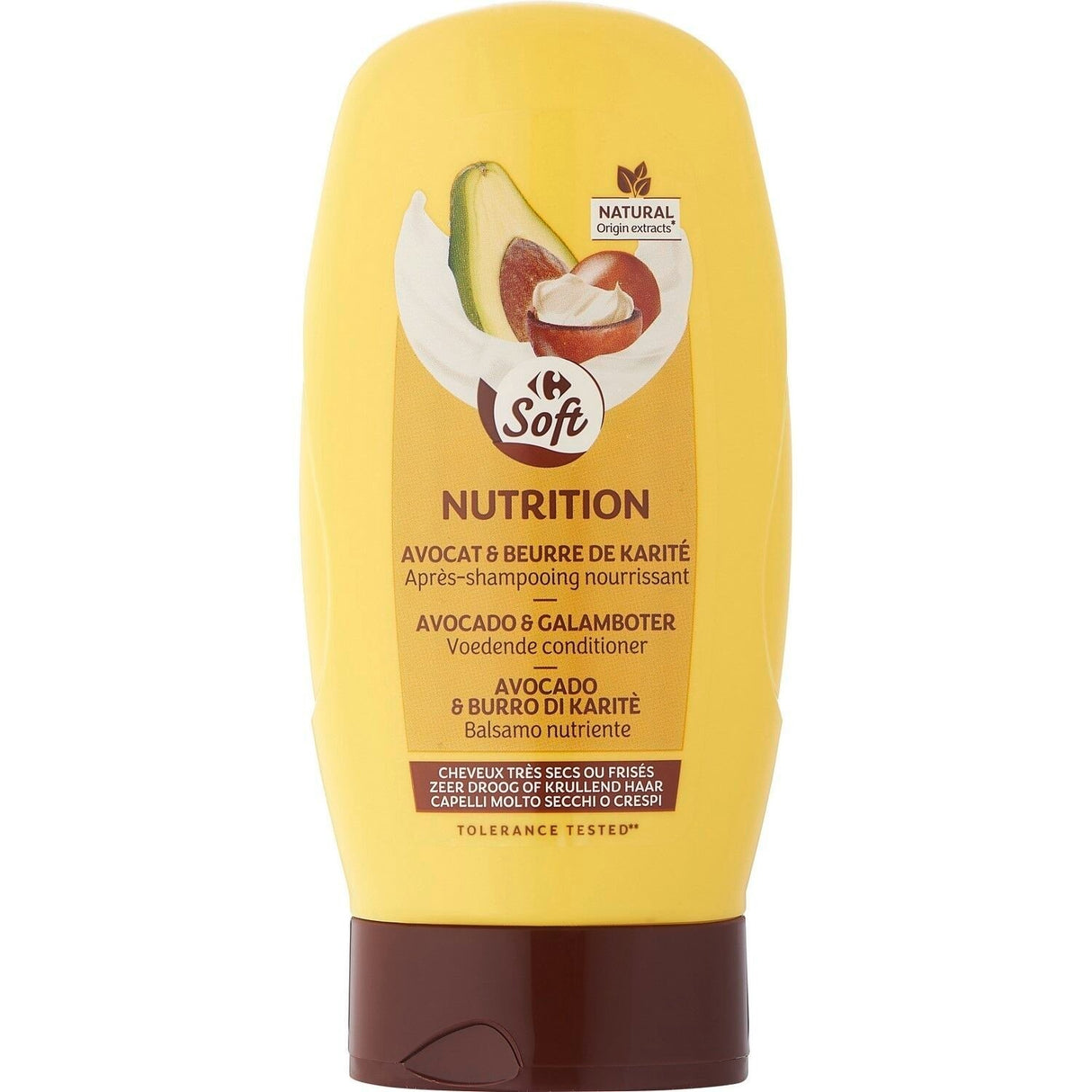 CARREFOUR Après-Shampooing Avocat/Karité Cheveux Secs 200 ml