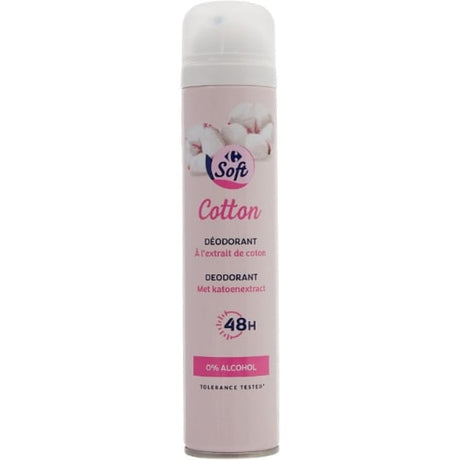 Déodorant 48 h coton CARREFOUR SOFT