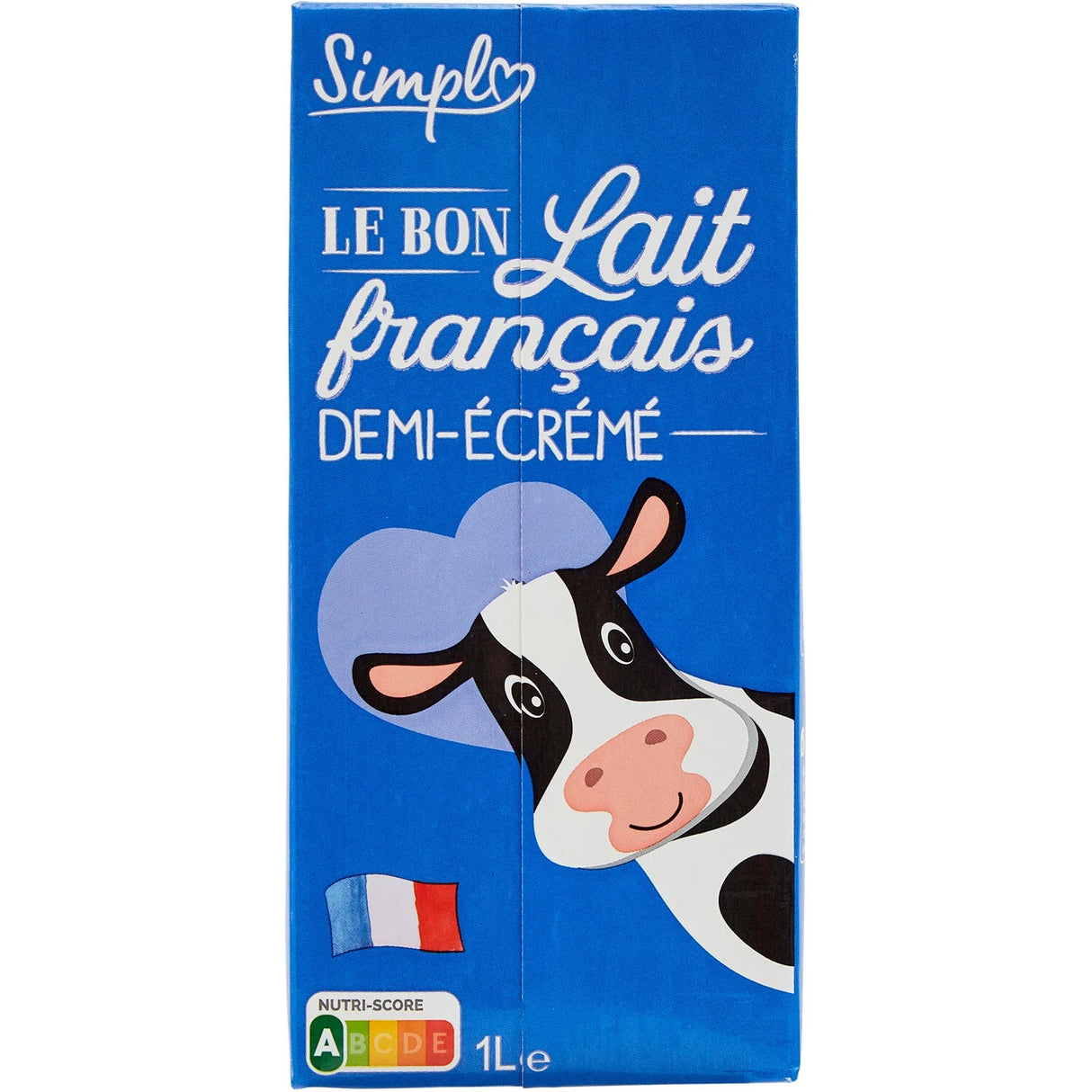 SIMPL Lait Demi-Écrémé Français UHT 1L