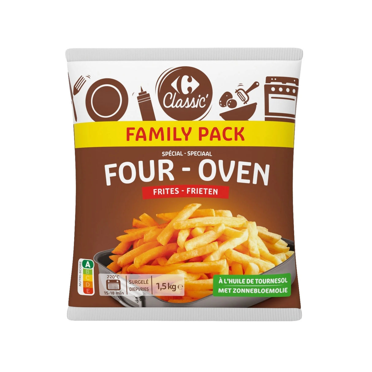 CARREFOUR CLASSIC Frites Four 1,5 kg