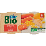 Plat bébé carotte poulet dès 8 mois Bio CARREFOUR BABY