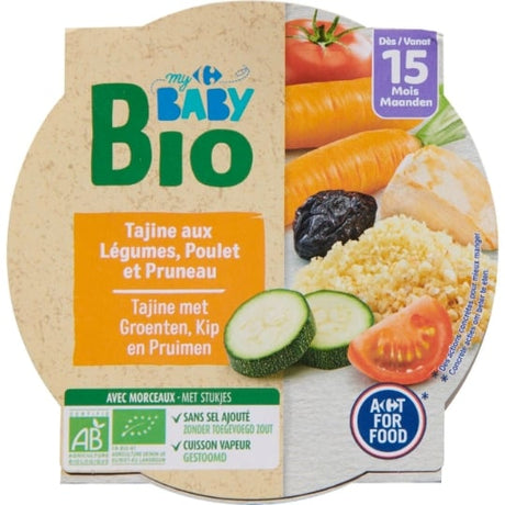 Plat bébé légumes poulet dès 15 mois Bio CARREFOUR BABY