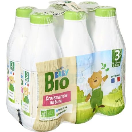 Lait bébé Liquide , 10 mois à 3 ans Bio CARREFOUR BABY