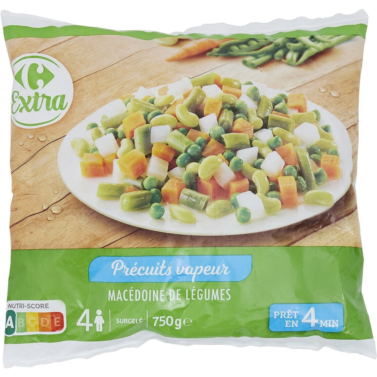 CARREFOUR EXTRA Macédoine de Légumes Vapeur Surgelée 750 g