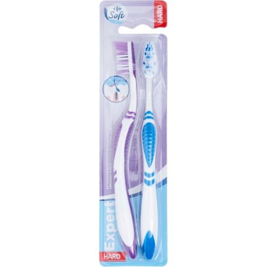 Brosses à dents Expert Dure CARREFOUR SOFT