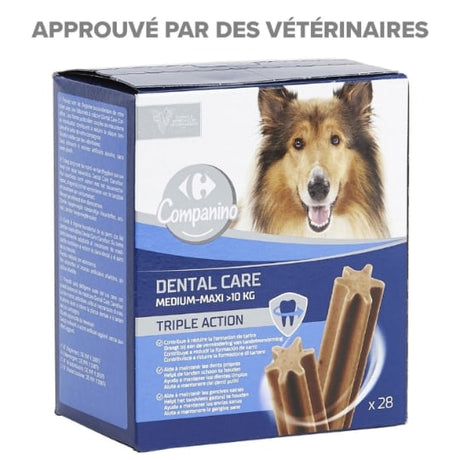 Récompense pour chien Medium Sticks Dental Care CARREFOUR COMPANINO