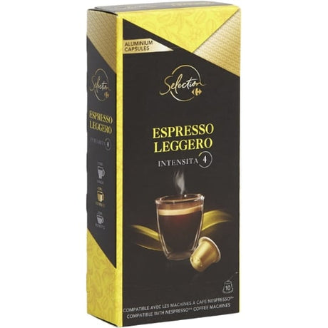 Café capsules Compatibles Nespresso expresso doux CARREFOUR SELECTION