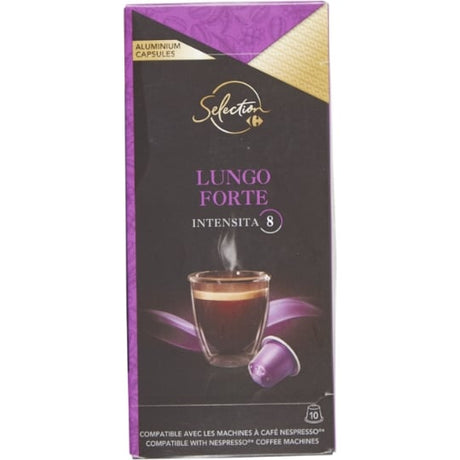 Café capsules Compatibles Nespresso lungo corsé CARREFOUR SELECTION