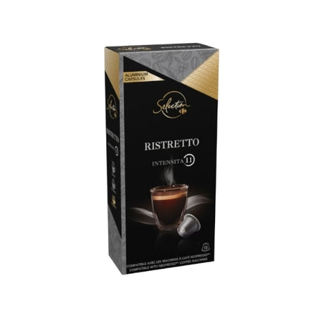 Café capsules Compatibles Nespresso ExpressoRistretto CARREFOUR SELECTION