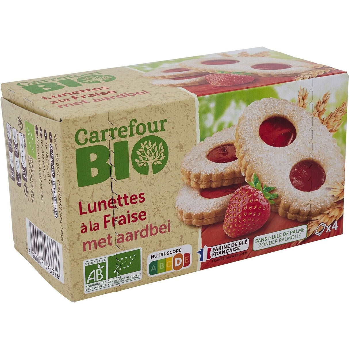 CARREFOUR BIO Lunettes à la Fraise 200 g