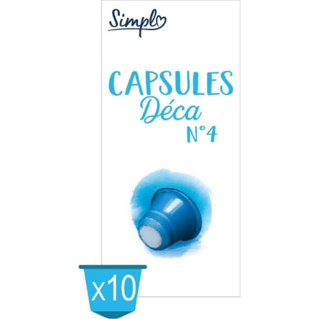 Café Capsules Compatibles Nespresso Décaféiné n°4 SIMPL