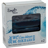 Bloc WC Eau bleue pour chasse d'eau SIMPL CHOICE