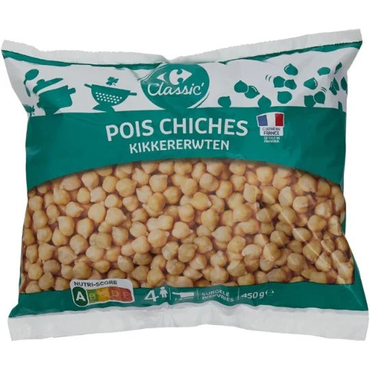 CARREFOUR CLASSIC Pois Chiches Surgelés 450 g