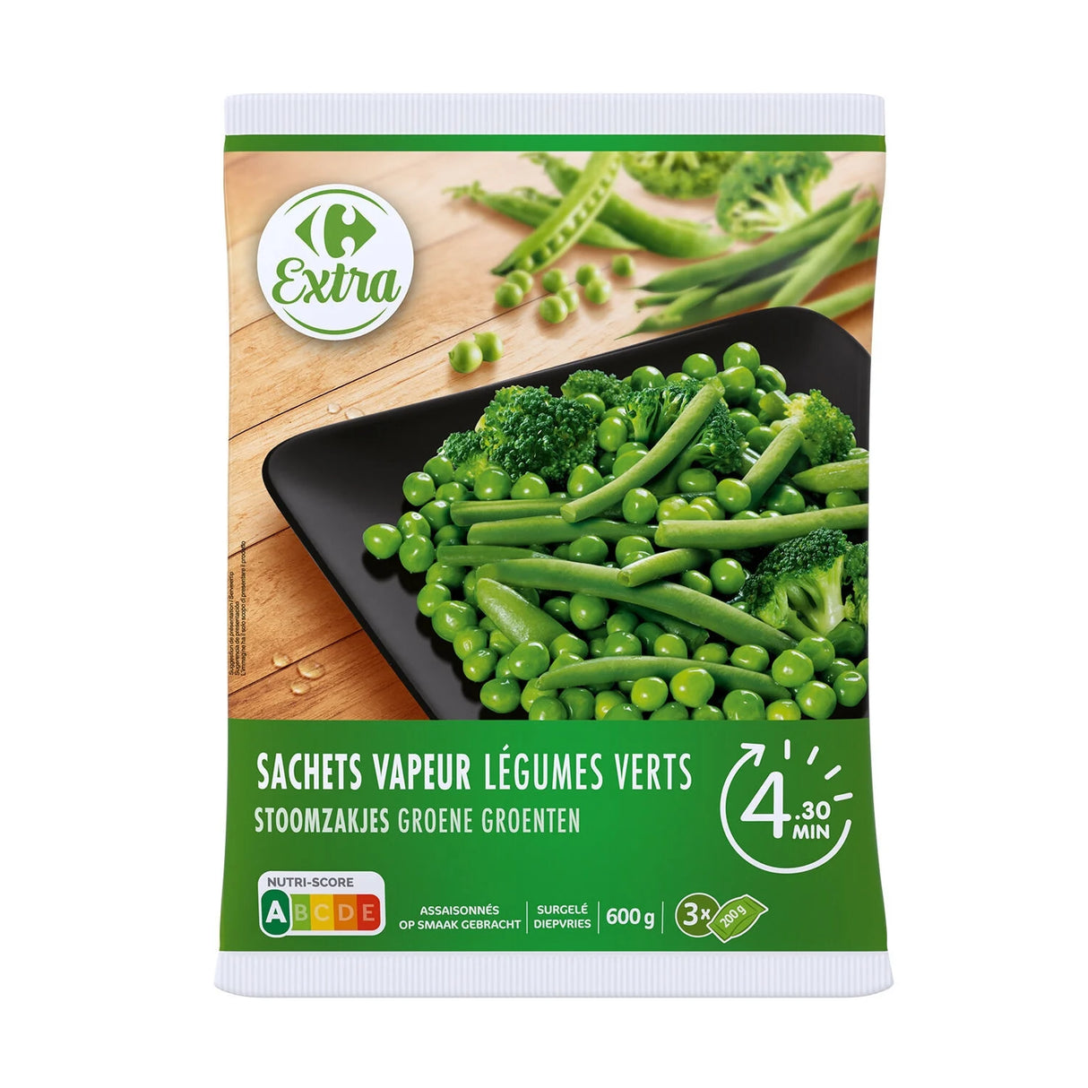 CARREFOUR EXTRA Légumes Verts Surgelés 600 g