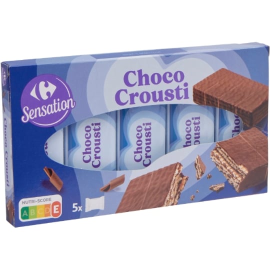 Gaufrettes Choco Crousti CARREFOUR SENSATION