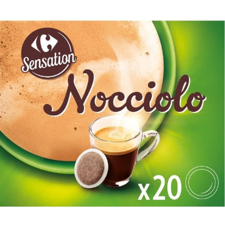 Café dosettes Compatibles Senseo saveur noisette CARREFOUR SENSATION