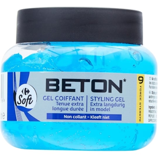 Gel coiffant Béton force 9 CARREFOUR SOFT